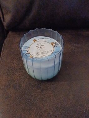 4/$40 New Blue Glass Jar "Grenada" Scented Candle - 255 g